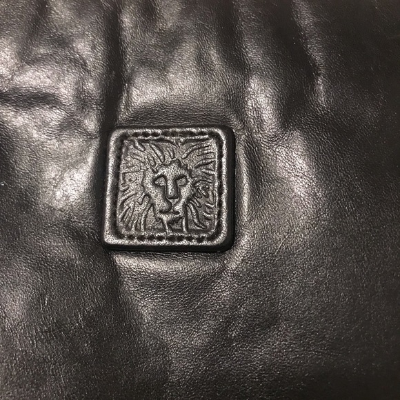 Ann Kline clutch, 6”Hx 10”W, dark olive green - Picture 5 of 6